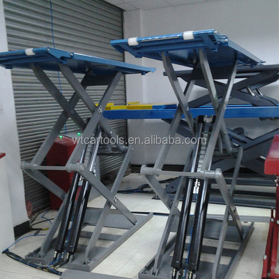 품질  3600kgs Lifting Capacity 220V Scissor Lift Car Hoist For On Ground Mounting 공장