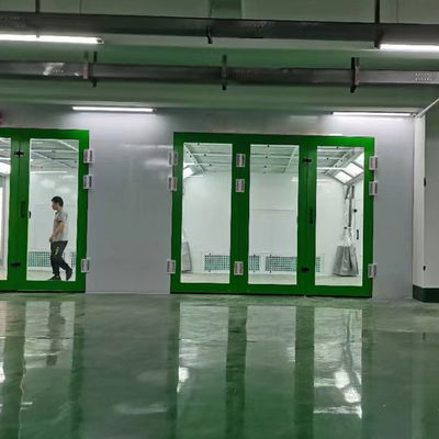 48pcs LED 램프와 7.5KW 배기가스 팬 자동차 페인팅을 위한 CE 승인 스프레이 부스