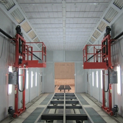 디젤 번너 트럭 스프레이 부스 220V 39KW LED 라이트와 11KW 팬