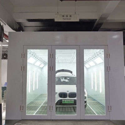 50mm 벽 자동차 페인트 베이킹 오븐 15KW 자동차 스프레이 부스를 위한 고속