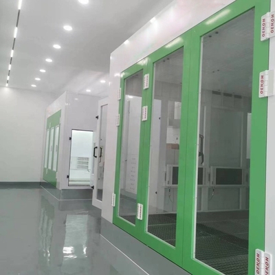 50mm 벽 자동차 페인트 베이킹 오븐 15KW 자동차 스프레이 부스를 위한 고속