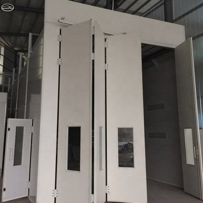 39KW CE 승인된 산업 스프레이 부스 오븐 버스 트럭 페인팅룸 15000mm