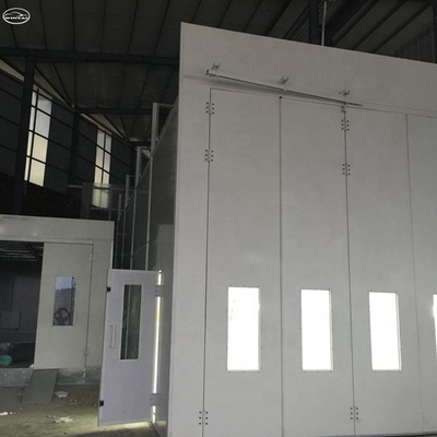 39KW CE 승인된 산업 스프레이 부스 오븐 버스 트럭 페인팅룸 15000mm