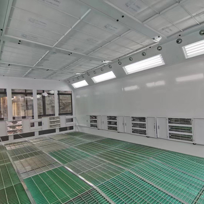 야외 LED 산업 버스 스프레이 페인트 부스 7.5KW 배기 팬의 2 세트