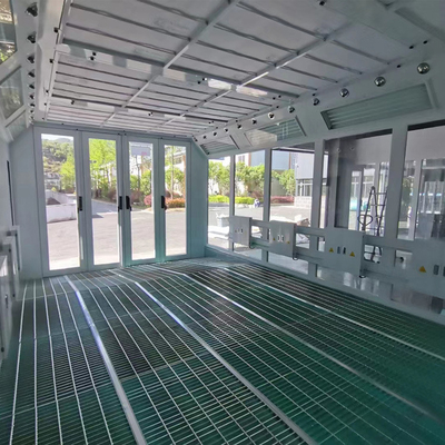 야외 LED 산업 버스 스프레이 페인트 부스 7.5KW 배기 팬의 2 세트