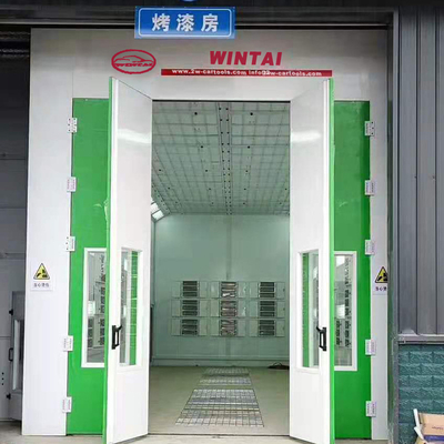 야외 LED 산업 버스 스프레이 페인트 부스 7.5KW 배기 팬의 2 세트