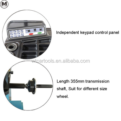 80kg WRB-085 LCD 디스플레이 스마트 타이어 밸런서 머신 30" 릴