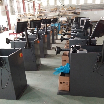 완전 자동 타이어 밸런서 머신 0.37kw 220v 속도 밸런싱