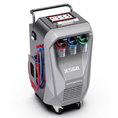 3/8HP 압축기 X568 자동차 AC 회수 기계 플러싱 기능과 프린터 내장