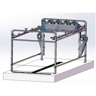 6개의 드라이어와 8m Lx5mm 레일 사이즈의 싱글 팔 터치리스 자동차 세탁 물 회수 시스템
