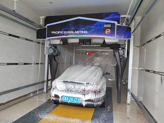 6대 에어 드라이어 자동 터치 프리 세차기 24시간 서비스 완전 자동 100-130 바 롤오버 세차 시스템