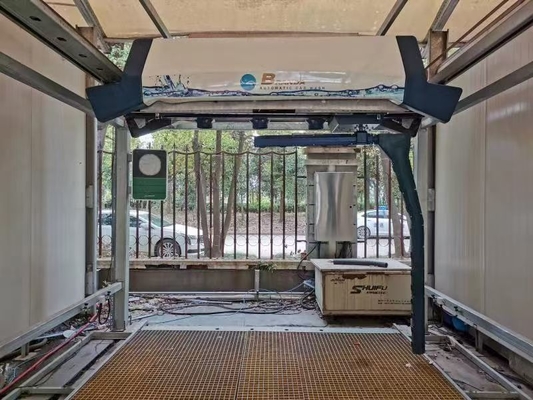 7500*3500*3200mm 금속 터치 무료 자동 자동차 세탁기 AC380V 100Bar 터치리스 자동차 세탁 시스템