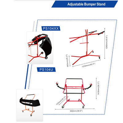 자동차 바디 워크샵의 자동차 스프레이 부스에서 사용되는 자동차 페인팅 랙