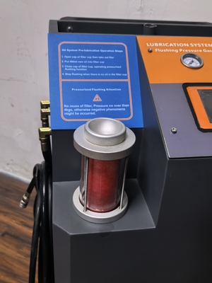 자동 윤활유 시스템 계산 기능과 함께 플래싱 머신