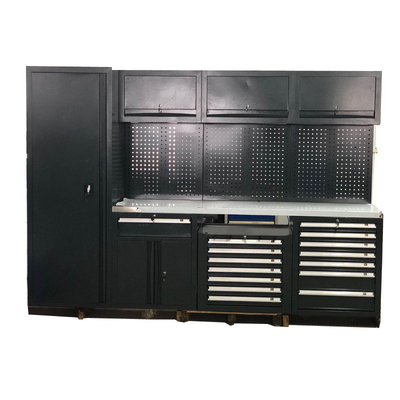 이동성 큰 새로운 검은 차고 작업 대기 / 작업실의 강철 조합 도구 캐비닛