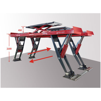 Y형 수직 상승 가시 차 리프트 휠 정렬 리프트 중량 11 실린더 들어올림 용량 5500kg