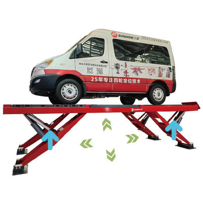 Y형 수직 상승 가시 차 리프트 휠 정렬 리프트 중량 11 실린더 들어올림 용량 5500kg