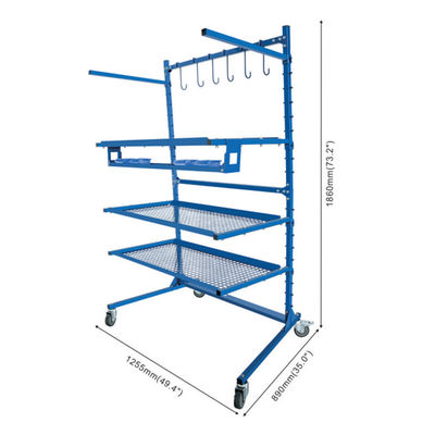 자동차 버머 페인트 랙 워크샵 브래킷 수리 페인트 브래킷 유니버설 페인트 스탠드