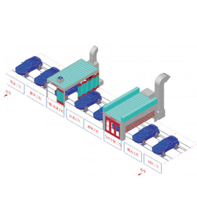 자동차 페인트 스프레이실 베이킹 오토 준비실 페인트 라인