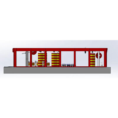 평면 케이블 체인 자동 자동차 세탁 장비 14 브러쉬 자동 자동차 세탁 기계 6 염기