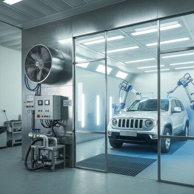 5.5KW의 유럽형 공기 흡수 팬 300mm의 철강 구조 기반과 조정 가능한 벤치 높이 40cm - 118cm